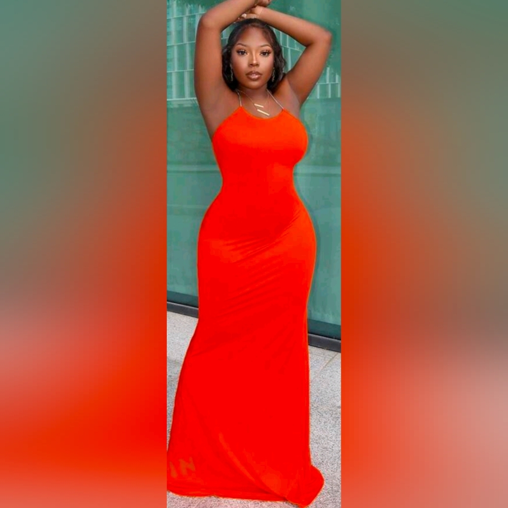 Orange dress